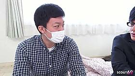 Japanese Escort Surprises Skinny Teen With Creampie Fuck