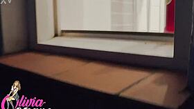 heart pounding as curvy british neighbor showers big natural tits exposed