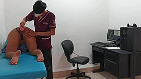 Think this doc's cock can stretch horny teen pussy in hospital?