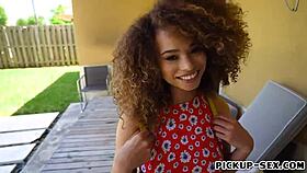 cecilia lion gets banged hard outdoors for cash by big cock