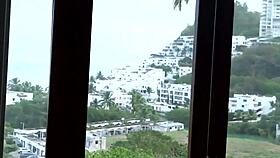 Watch me spread hairy pussy as guy jerks off cumming hard watching my curves