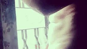 Turkish exhibitionist flashes solo in public country action