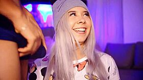 Submissive latina bbw craves cum taste before sleep on webcam