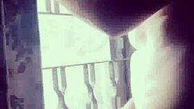 Turkish exhibitionist flashes solo in public country action