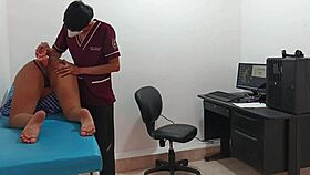 Think this doc's cock can stretch horny teen pussy in hospital?