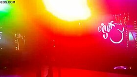 hot latina teen shakes booty on desk table dance vibes