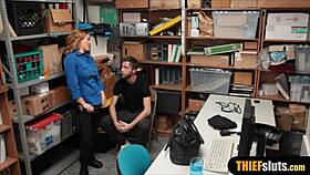 busty milf cop makes thief lick her wet pussy good