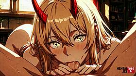 Denji chains Power in wild Chainsaw Man hentai romp