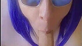 mature mom deepthroats 8-inch uncut cock and gulps all cum