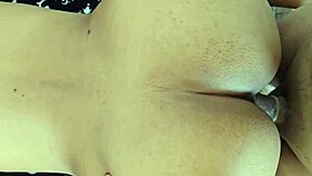 Latina with Huge Ass Bent Over Getting Roughly Fucked on Balcony