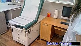 Dr Tampa Probes Mara Luv's Shaved Pussy in University Entrance Exam