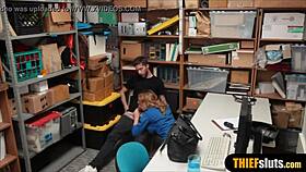 busty milf cop makes thief lick her wet pussy good