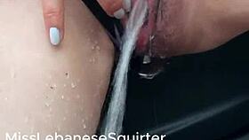 wanna see me squirt like a missile in the car outdoors, it's insane