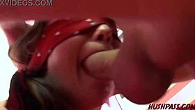 young cute sammy cruz pays freaky first timer dues with pigtails