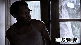 Hot Blonde Babe Creampied by Big Black Cock in Tight Pussy