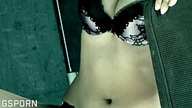 Filling Sexy Japanese Girl's Wet Pussy with Hot Creampie in Threesome Action