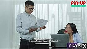 secretaria latina, those curvy tits make me fuck you for the job!