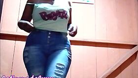 big tits latina teases with curves join for her juicy ass too