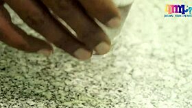 Chubby Indian housewife seduces engineer with big tits bounce