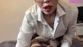 Sisters best friend in glasses dirty talks her way to rough first time big tits virginity loss