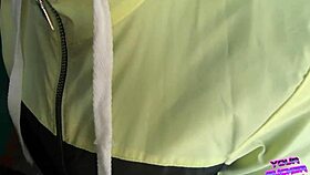 Risky public staircase blowjob with swallow 😲💦