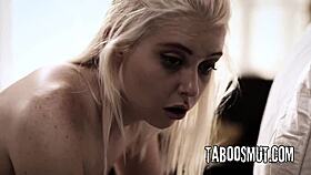 Hot Blonde Babe Creampied by Big Black Cock in Tight Pussy