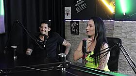 Watch Joice Muller's sheer red lingerie tease in amateur compilation