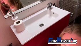 Russian Mom Shocked In Shower By Victor Blooms Cock!