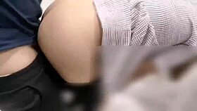 risky filipina sucks and fucks in public changing room