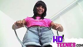 hot colombian latina teen tobie fingers perfect petite pussy to intense orgasm