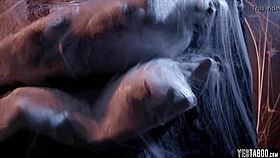 Couple Captured by Aliens Bent Over for Brutal Galactic Doggystyle Show!