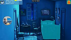 Public hentai monster fucks harem in outdoor game scene