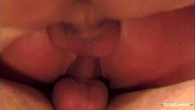 Ready for filthy blonde bent over then double penetrated by two studs?