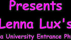 Tampa university student lenna lux endures intense entrance physical exam