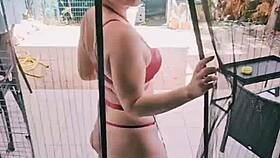 Sexy milf in lingerie panties teases homemade pov compilation softly