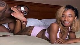 Bold Ebony Teen Foot Worship Big Black Cock