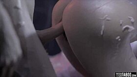 Couple Captured by Aliens Bent Over for Brutal Galactic Doggystyle Show!