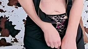 Sexy milf in lingerie panties teases homemade pov compilation softly