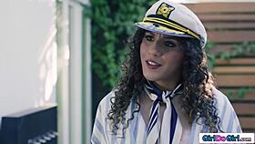 Tied Petite Asian's Nipples Tease Erect Sucks