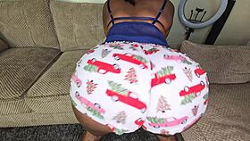 Big booty shakes in tight shorts teasing twerking seductively