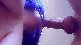 mature mom deepthroats 8-inch uncut cock and gulps all cum