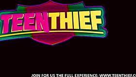 you won't believe how this hot thief seduces guard into rough monster cock pounding