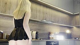 Hot College Girl's Tight Shaved Pussy in Steamy Casting