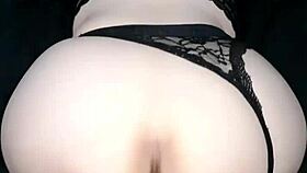 Thai amateur creampie in panty-covered fragrant pussy