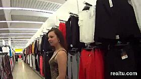 A perfect czech teen gets seduced in mall shop then pov hardcore stripped and fucked.