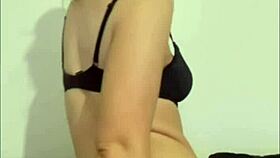 slutty british girlfriend masturbates with dildo pov horny!