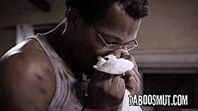 Hot Blonde Babe Creampied by Big Black Cock in Tight Pussy