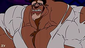 ever seen a beast's muscles bulge around throbbing cock growth