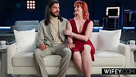 Married milf queen mirage rides huge bbc deep as hubby watches cheering