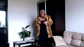 Cum hard all over my hot natural tits massage